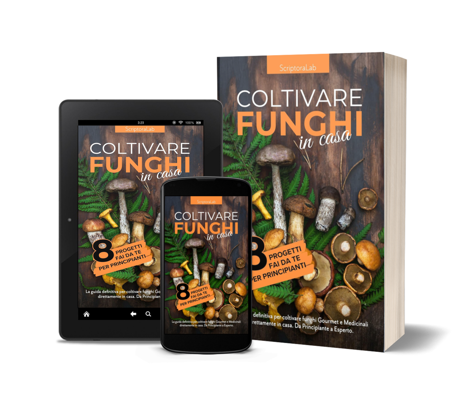 Libro "Coltivare Funghi in Casa" acquistabile su Amazon